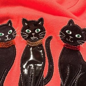 mercer street  cat Halloween top small